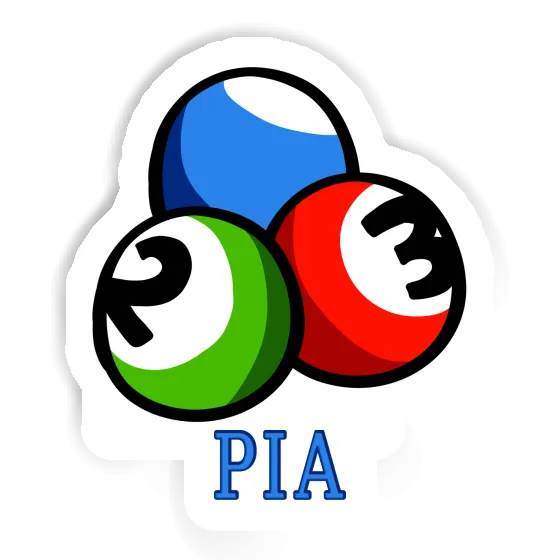 Sticker Billiard Ball Pia Laptop Image