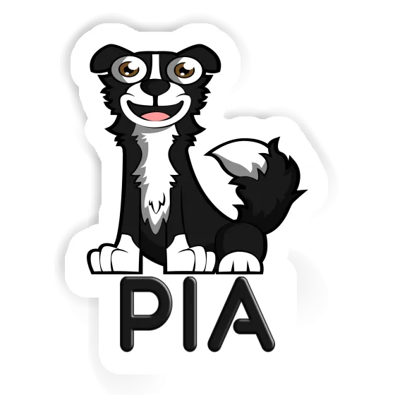 Pia Sticker Collie Notebook Image