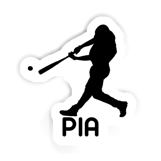 Sticker Pia Baseball Player Notebook Image