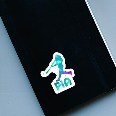 Baseball Player Sticker Pia Gift package Image