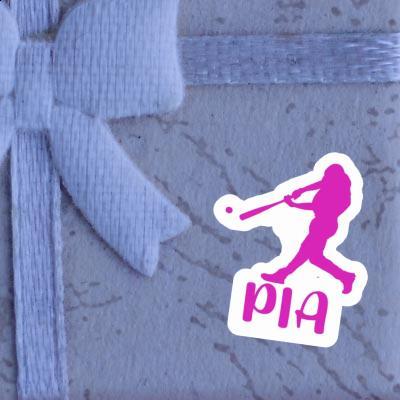 Sticker Pia Baseball Player Image