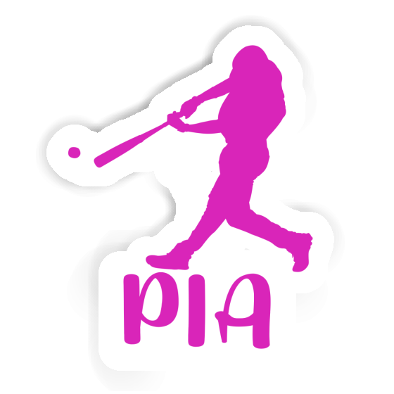 Sticker Pia Baseball Player Laptop Image