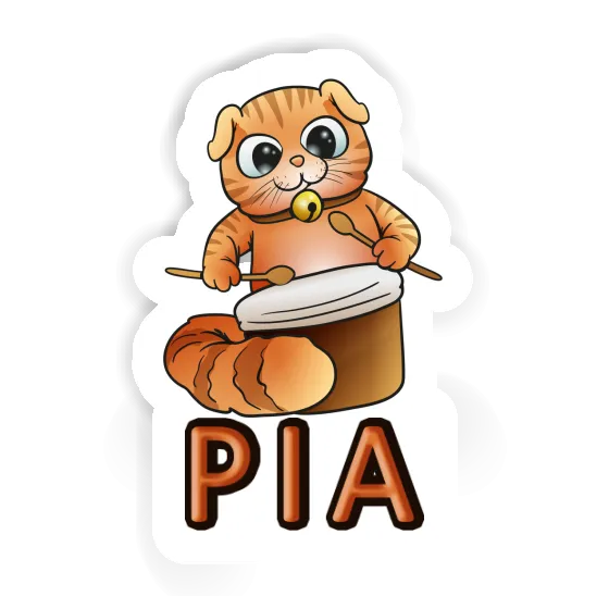 Sticker Pia Drummer Laptop Image