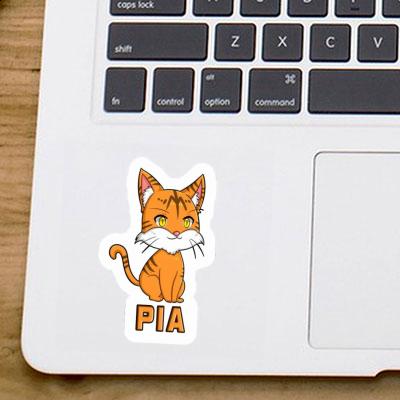 Aufkleber Pia Katze Notebook Image