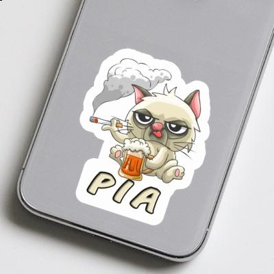 Pia Sticker Bad Cat Notebook Image