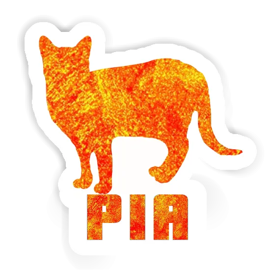 Chat Autocollant Pia Notebook Image