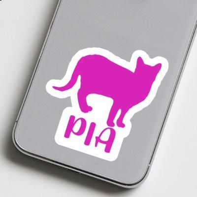 Pia Autocollant Chat Image