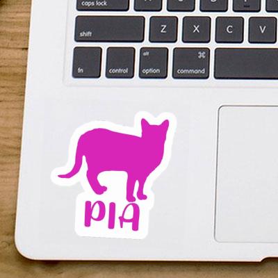 Sticker Cat Pia Laptop Image