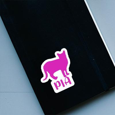 Sticker Cat Pia Notebook Image