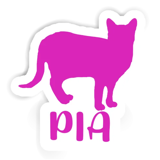 Sticker Cat Pia Notebook Image