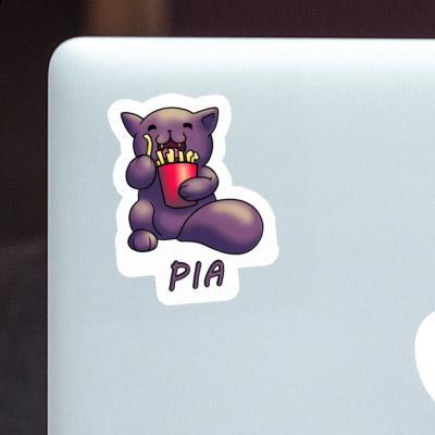 Pia Aufkleber Katze Laptop Image