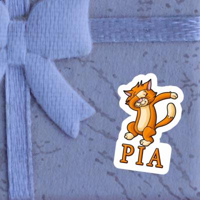 Dabbing Cat Sticker Pia Notebook Image