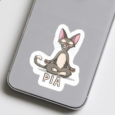 Sticker Yoga Pia Laptop Image