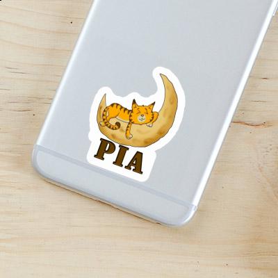 Sticker Sleeping Cat Pia Image