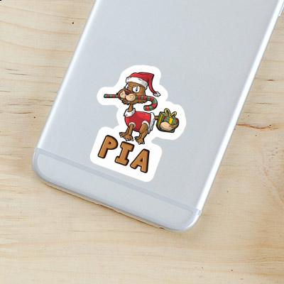 Sticker Pia Christmas Cat Laptop Image