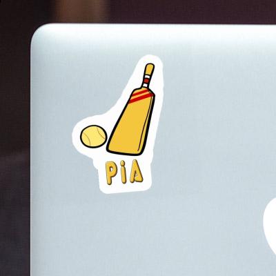 Sticker Pia Cricket Bat Laptop Image