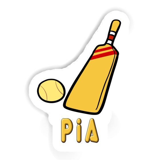 Sticker Pia Cricket Bat Image