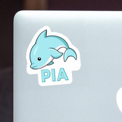 Sticker Dolphin Pia Notebook Image