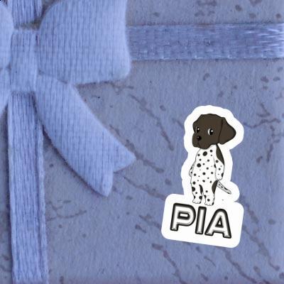 Autocollant Braque Allemand Pia Notebook Image