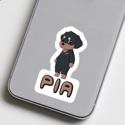 Rottweiler Aufkleber Pia Laptop Image