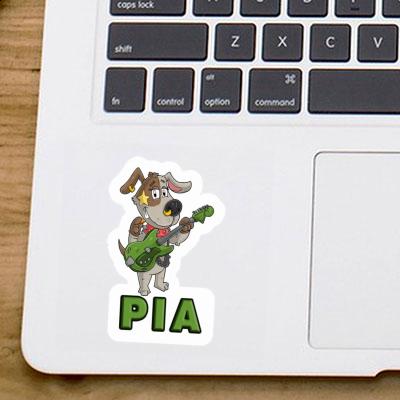 Pia Sticker Guitarist Notebook Image