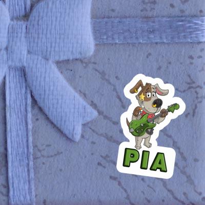 Pia Sticker Guitarist Image