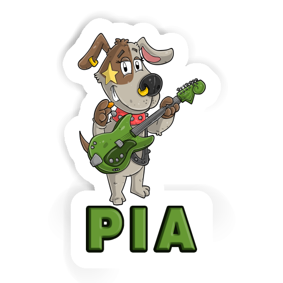 Pia Sticker Guitarist Laptop Image