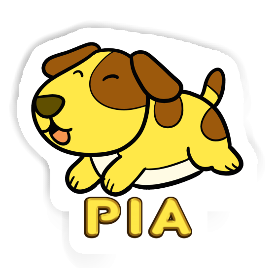 Sticker Pia Dog Laptop Image