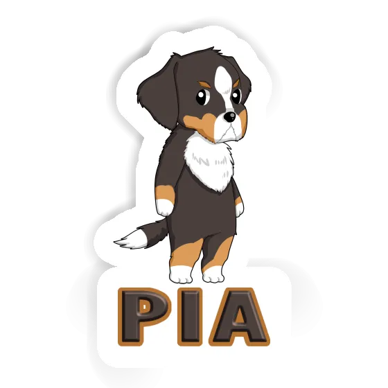 Sticker Bernese Mountain Dog Pia Notebook Image