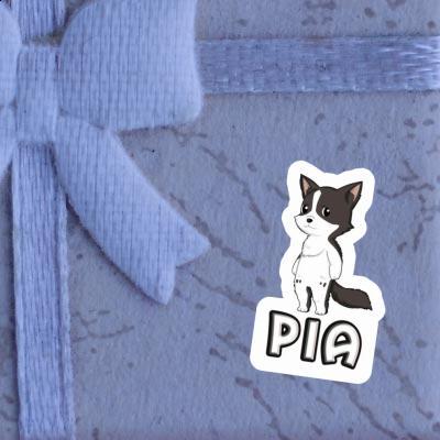 Pia Sticker Border Collie Laptop Image