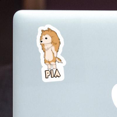 Sticker Pia Collie Notebook Image