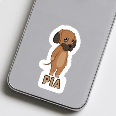 Autocollant Dogue allemand Pia Laptop Image