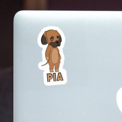 Autocollant Dogue allemand Pia Laptop Image