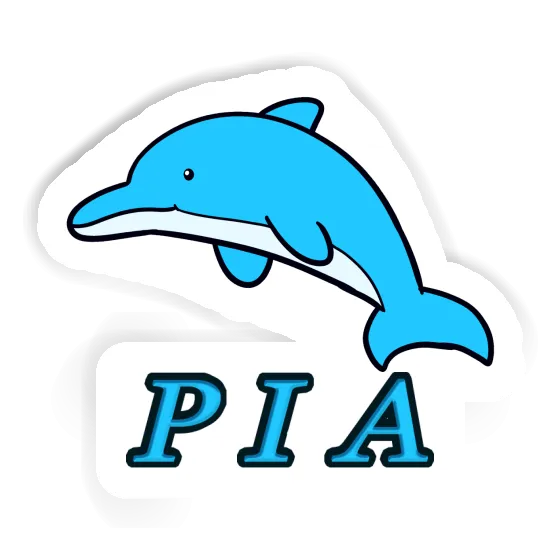 Sticker Dolphin Pia Laptop Image