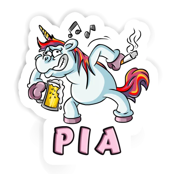 Pia Autocollant Licorne Notebook Image