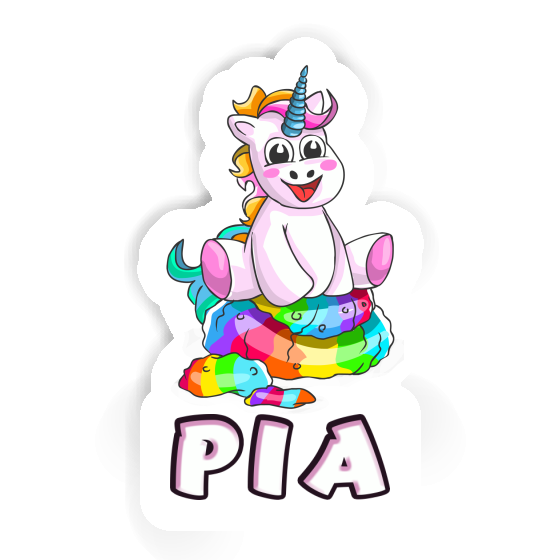 Pia Aufkleber Baby Einhorn Laptop Image