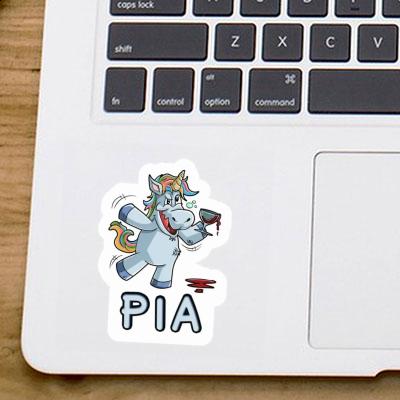 Pia Sticker Einhorn Image