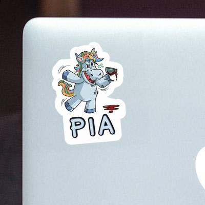 Pia Sticker Einhorn Laptop Image