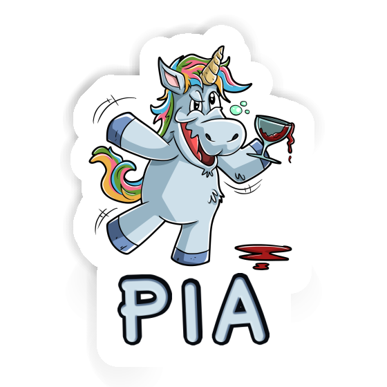 Autocollant Pia Licorne Laptop Image