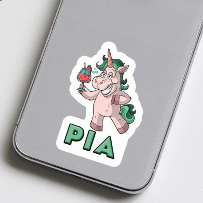 Autocollant Licorne festive Pia Image