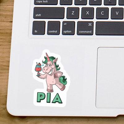 Sticker Party Unicorn Pia Laptop Image