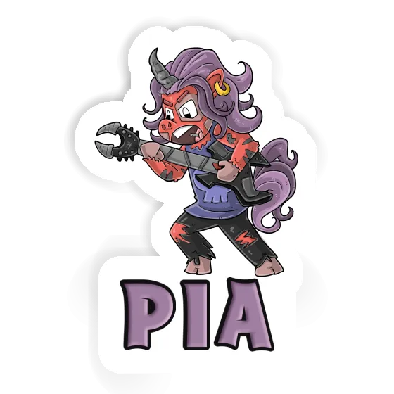 Sticker Rocking Unicorn Pia Image