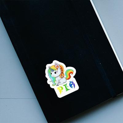 Pia Sticker Einhorn Image