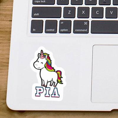 Aufkleber Pia Einhorn Laptop Image