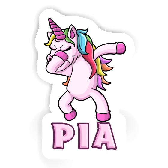 Sticker Unicorn Pia Laptop Image