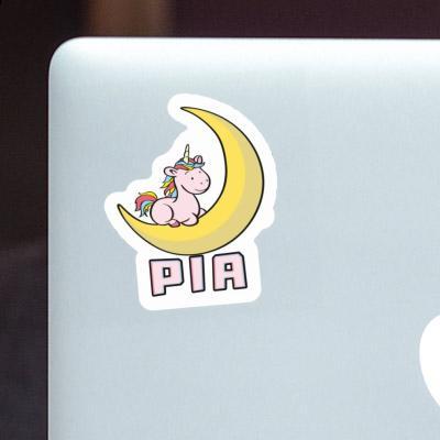 Moon Unicorn Sticker Pia Notebook Image