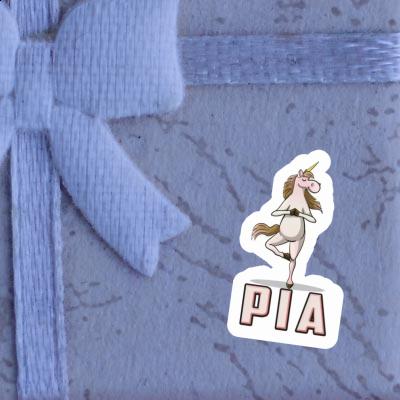 Sticker Pia Yoga Unicorn Laptop Image