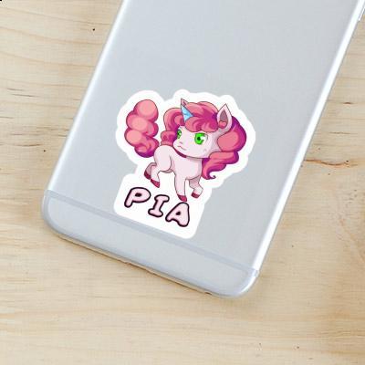 Autocollant Licorne Pia Laptop Image