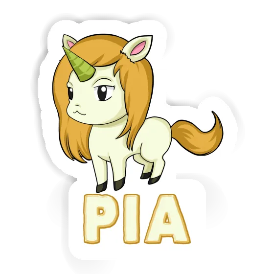 Aufkleber Pia Einhorn Image