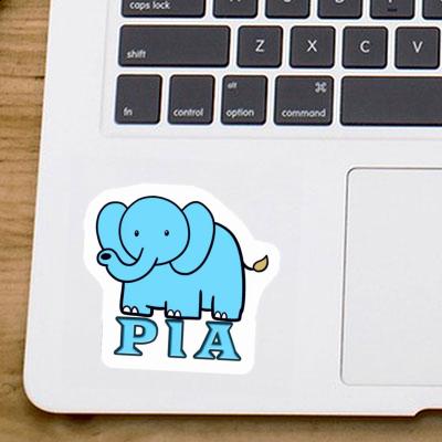 Autocollant Éléphant Pia Image